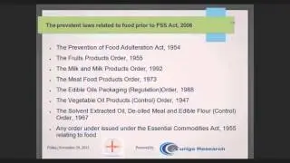 What are the prevalent laws to food prior to FSS Act, 2006?
