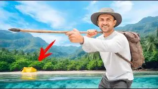 Solo Jungle Survival | No Food, Water, or Shelter. Primitive slingshot Fishing. Day 3