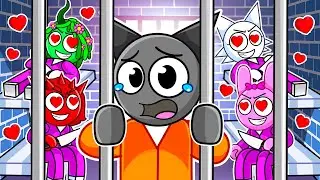 Atrapado en la prisión de CRAZY SPRUNKI GIRL.