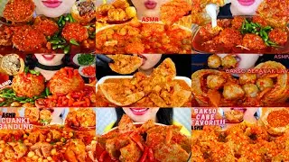 INDONESIAN FOOD MUKBANG COMPILATION * SPICY MEAT BALL EATING SHOW REAL SOUND 💯 SATISFYING