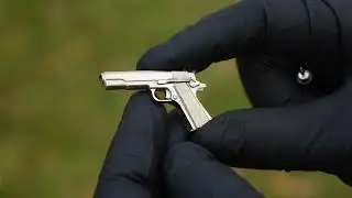 W.POLAH MINIATURE GUNS: the Colt 1911 in action | 2mm Pinfire Gun | mini M1911 | Gift for Men