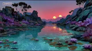 Twin Suns | 4H Relaxing Music & Alien Nature Sounds from Aethermoor