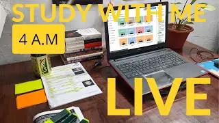 4 HOURS STUDY WITH ME AT 4 A.M #STUDYWITHME #IBPS2021 #SBICLERK2021 #UPSC #SSC ASPIRANT #POMODORO