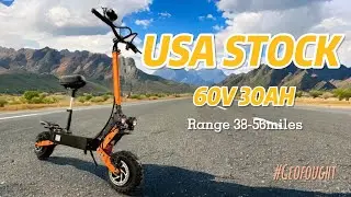 USA warehouse ready stock 46-53MPH fast speed 60V 6000W M11electric scooter 5-7days fast shipping