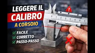 Il calibro a corsoio:come si usa e come si legge (spiegato semplice)