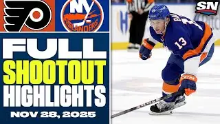Philadelphia Flyers at New York Islanders | FULL Shootout Highlights - November 28, 2025