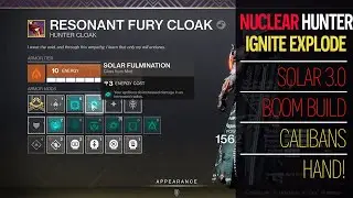 Hunters go BOOM! Solar 3.0 Hunter scorch/ignite and explode build! Calibans Hand Destiny 2