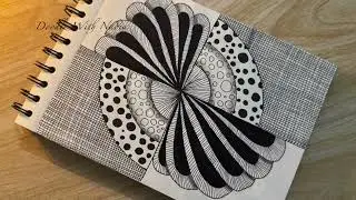Zentangle tutorial for beginners 😻 | Step-by-Step | Zentangle Pattern | Complete Tutorial 
