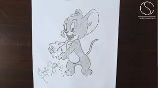 Tom & Jerry Drawing | Jerry Drawing Tutorial for Beginners | Creativity Secrets