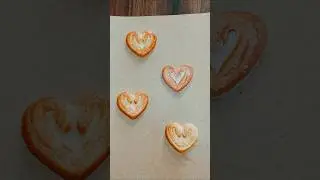 Realistic Heart Biscuit Drawing ✨️✨️ #shorts #art #drawing
