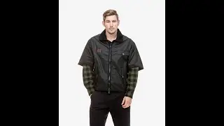 Swanndri Men's 3/4 Sleeve Oilskin Vest - Black