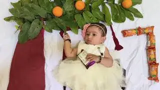 ರಾಣಿ 🥰ಯುವರಾಣಿ (jnana ❤️anagha ) 7 month baby photoshoot #shorts