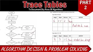 Trace Tables (Past Paper Question) - Dry Runs of Algorithms/Flowchart (Part 2) in Urdu/Hindi