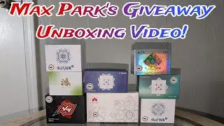 Unboxing *Huge* Giveaway From Max Park & SpeedCubeShop!