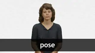 How to pronounce POSE in French