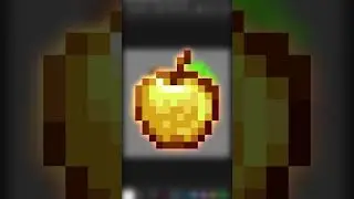 Making a MINECRAFT GOLDEN APPLE in 30 SECONDS #shorts