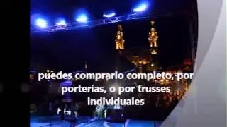 escenario mini support, porterias mini support y traves en venta