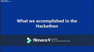 World Hackathon - Final Video MatchEU