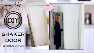 Создайте дверь в стиле шейкер! | Простое обновление кухни | Красивое преображение кухонной двери