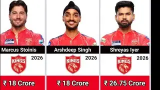 IPL 2026 - Punjab King's Full & Final Squad 💸  | PKBS Team 2026 Players List 🏏 | PKBS 2026 Squad 💸🏏