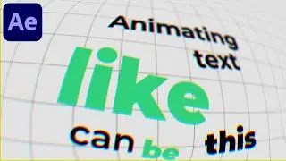 Typography Motion Graphics Animation in After Effects - After Effects Tutorial Kinetic Typography #5