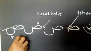 Menulis huruf Shod Dhod