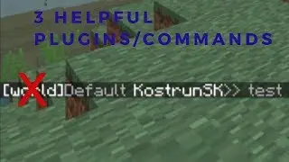 3 Helpful PLUGINS/COMMANDS for your minecraft server - Part 1
