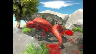 Dinosaurs/Reptiles Hunting On The Coast|Animal Revolt Battle Simulator