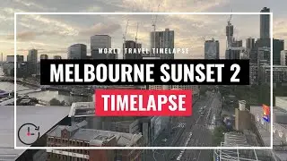 Melbourne Traffic 🚕 Sunset Time Lapse from 🎰 Crown Casino