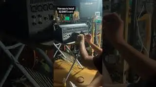Install Dante Card to Allen & heath SQ-5 #audiotechnique #allenandheath #dante #soundengineer