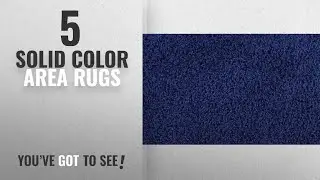 Top 10 Solid Color Area Rugs [2018 ]: Shaggy Collection Solid Color Shag Area Rugs (Navy Blue, 2' x