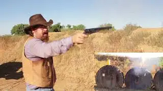 Testing the Johnson and Dows in the Uberti 1860