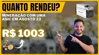 Quanto Rendeu a Minera&ccedil;&atilde;o Com Uma Asic Em Agosto 23