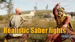 Hellish Quart: Realistic and Satisfying Saber Sparring clips