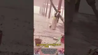 Pouring concrete in the rain || Construction challenges