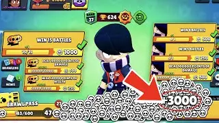 COMPLETE the QUEST for 1000 TOKENS with RANDOM FIGHTERS - Brawl Stars Quests #2