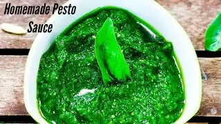 Homemade Pesto Sauce | Italian Basil Pesto Sauce | Flavourful Food By Priya