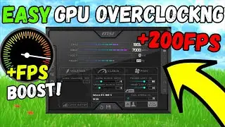 How To Use Msi Afterburner To Overclock YOUR GPU 🔧 SAFE Overclocking GUIDE in 2025!