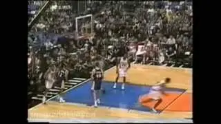 Kerry Kittles 2 alley-oop dunks vs. West Rookies