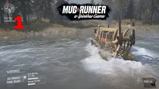 Let's Play Spintires: MudRunner PC Part 1 Single Player Map The Bog