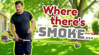 STIHL FS131R Trimmer Nearly CAUGHT ON FIRE in my hands!