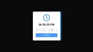 Create a Build A Simple Alarm Clock in HTML CSS & JavaScript