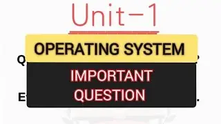 operating system bca first-year important question || unit 1