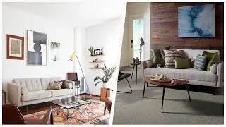 75 Mid-century Modern Gray Living Room Design Ideas You'll Love 🌈
