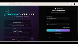 How to launch a cloud lab in Pyaxis Cloud Lab