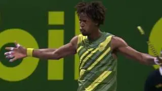 Gael Monfils Upsets Rafael Nadal at the 2012 Qatar ExxonMobil Open in Doha
