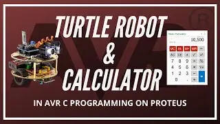 Turtle Robot & Calculator in Proteus