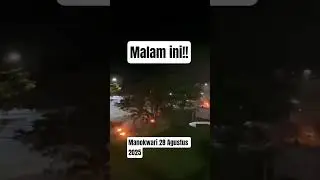 malam ini aksi di Manokwari 28 Agustus 2025 #news #manokwari #papua