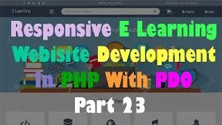 Responsive E Learning Website Development In PHP With PDO Part 23 Update Contact Us Page