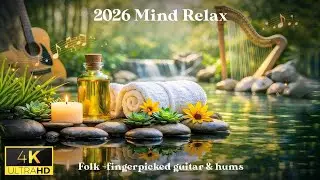 Relieve Anxiety with relaxing Music | Celestial Folk Bloom 🌿Deep Focus, Sleep & Relief | 64 BPM